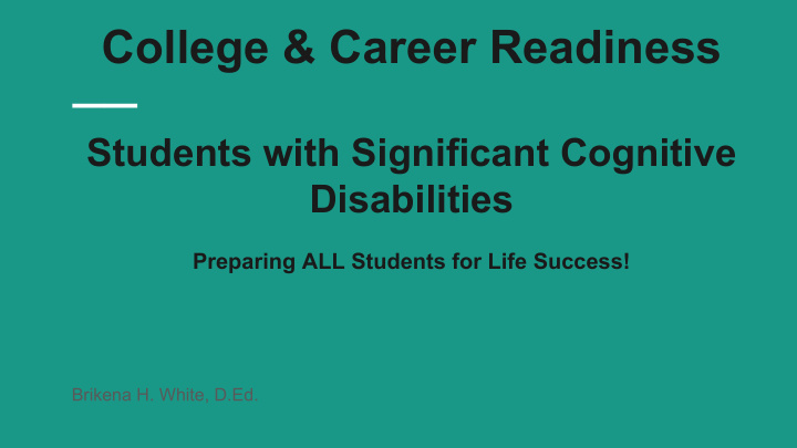 college career readiness