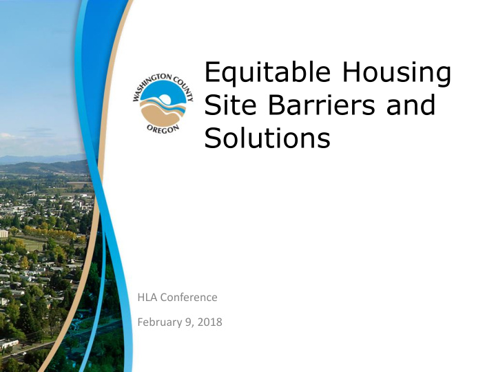 equitable housing site barriers and solutions