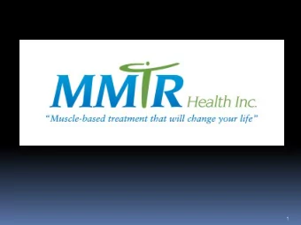 1 Terry Moore, B.Sc., M.Sc., PhD. (abd)  24 years experience of treating chronic and recurrent