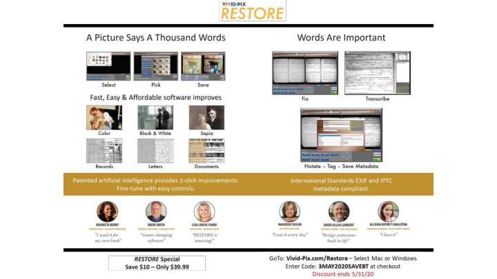 restore your family history