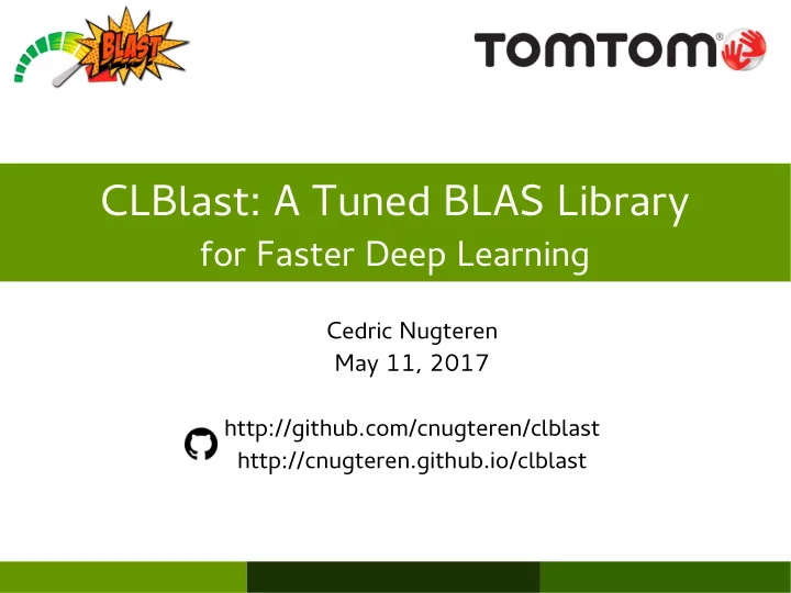 c l b l a s t a t u n e d b l a s l i b r a r y