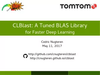 C  L  B  l  a  s  t  :  A  T  u  n  e  d  B  L  A  S  L  i  b  r  a  r  y  f  o  r  F  a  s  t  e