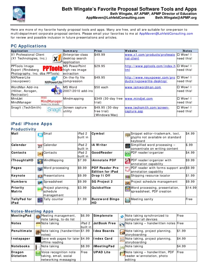 beth wingate s favorite proposal software tools and apps