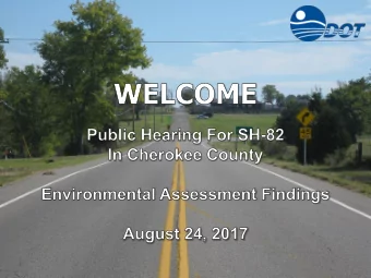 Agenda for Public Hearing  Presentation  Public Comments  o  Sign in to Give a Comment  o