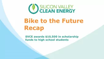 Recap  SVCE awards $10,500 in scholarship  funds to high school students  Acceleration  Obstacle