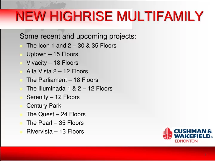 new highrise multifamily