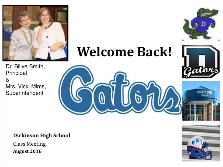 welcome back