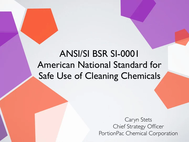 ansi si bsr si 0001 american national standard for safe