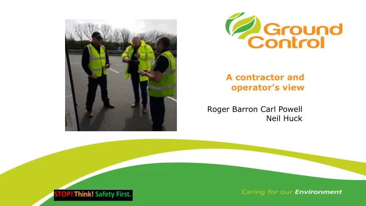 a contractor and