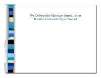 79a orthopedic massage introduction rotator cuff and
