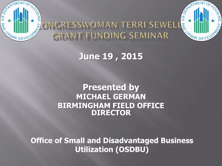 presented by michael german birmingham field office