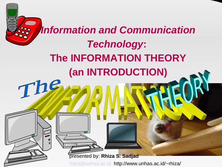 information and communication technology the information