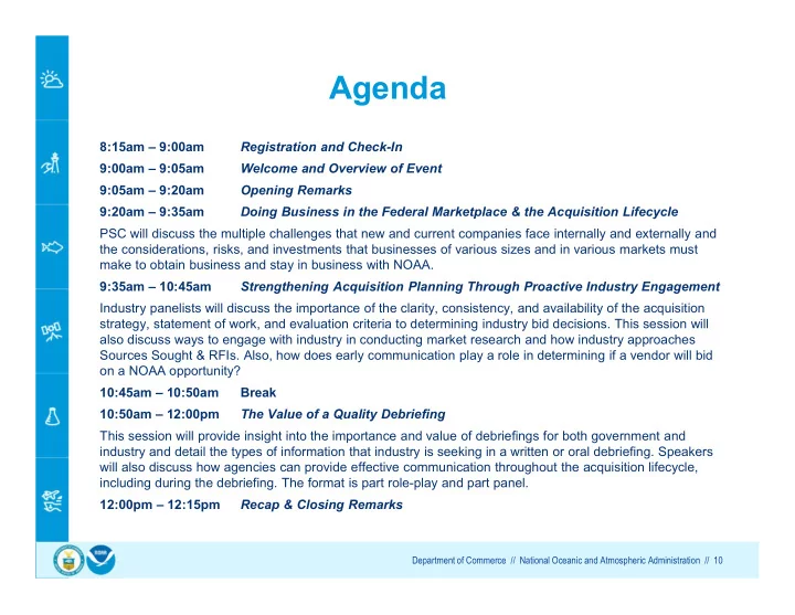 agenda
