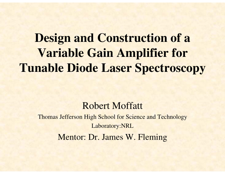 design and construction of a variable gain amplifier for
