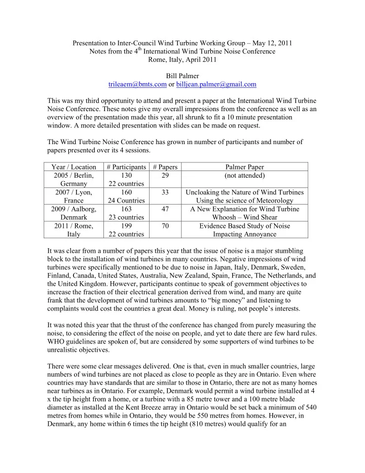presentation to inter council wind turbine working group
