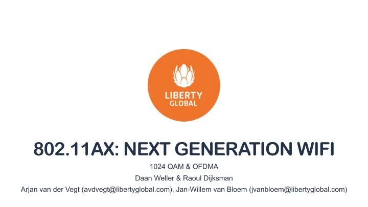 802 11ax next generation wifi