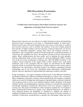 PUBLICATIONS AND CONFERENCE PROCEEDINGS  Journals:  Ali Yener Mutlu, Edward Bernat, and Selin