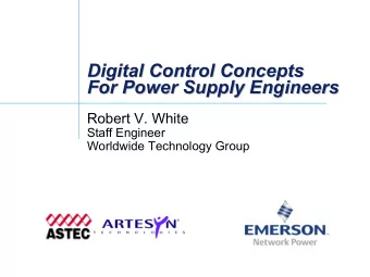 Digital Control Concepts  Digital Control Concepts  For Power Supply Engineers  For Power Supply