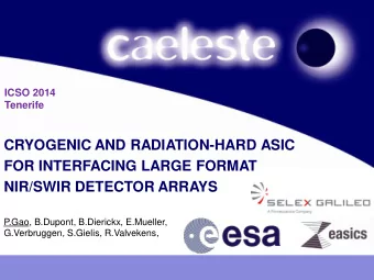 CRYOGENIC AND RADIATION-HARD ASIC  FOR INTERFACING LARGE FORMAT  NIR/SWIR DETECTOR ARRAYS  P.Gao,