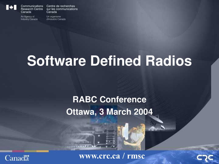 software defined radios