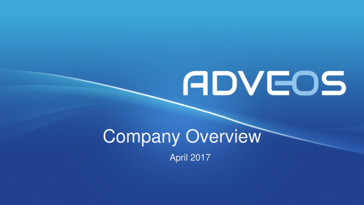 company overview