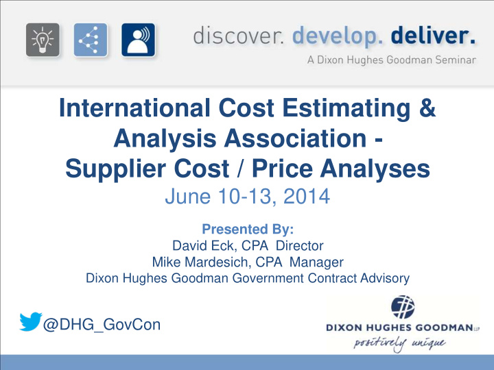 international cost estimating