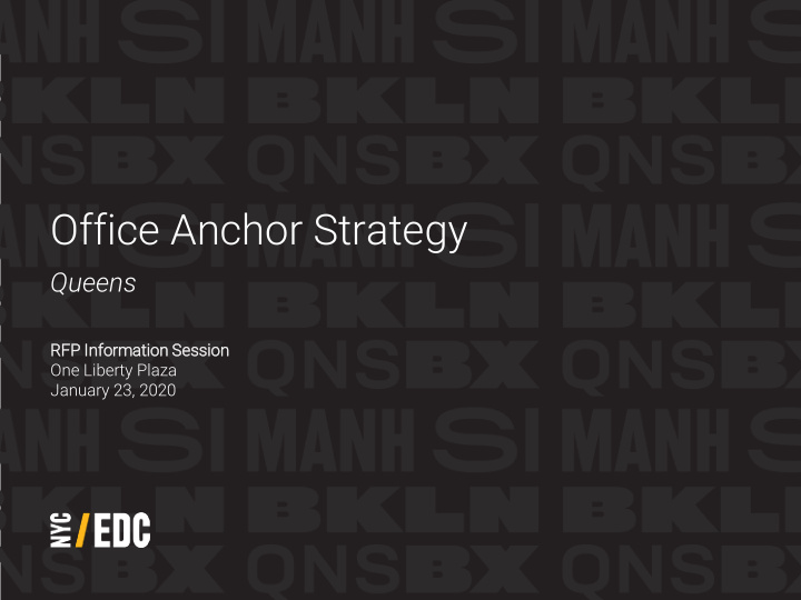 office anchor strategy