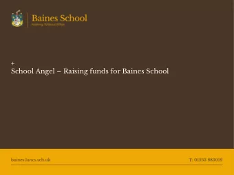 + School Angel  Raising funds for Baines School  How School Angel Works to Raise Money for