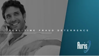 R  E  A  L  -  T  I  M  E  F  R  A  U  D  D  E  T  E  R  R  E  N  C  E Empowering Businesses