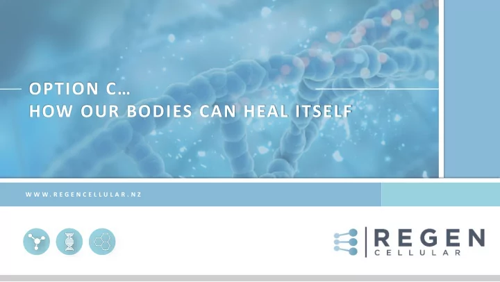 how our bodies can heal itself