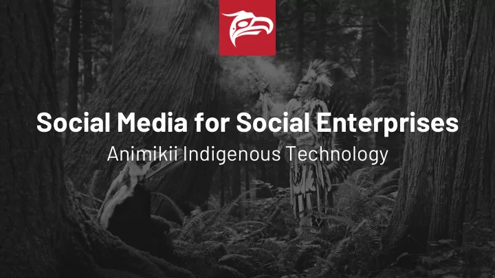 social media for social enterprises
