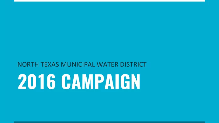 2016 campaign water iq history of water iq history of