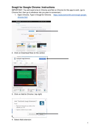 5. Note two things, the box now says, Added to Chrome. Notice the Blue box with an S (for  Snagit)