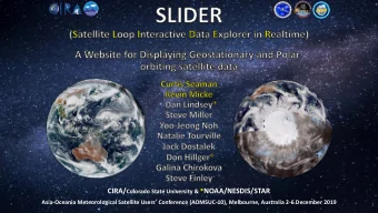 CIRA/ Colorado State University &amp; * NOAA/NESDIS/STAR Asia- Oceania Meteorological Satellite