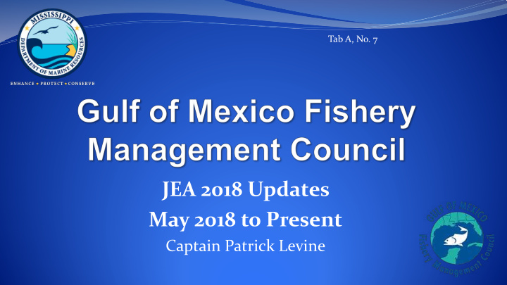 jea 2018 updates may 2018 to present