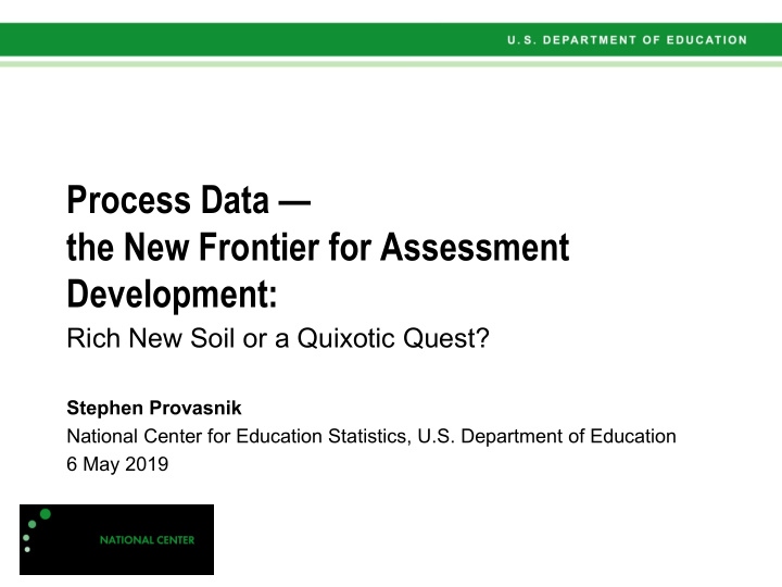 the new frontier for assessment