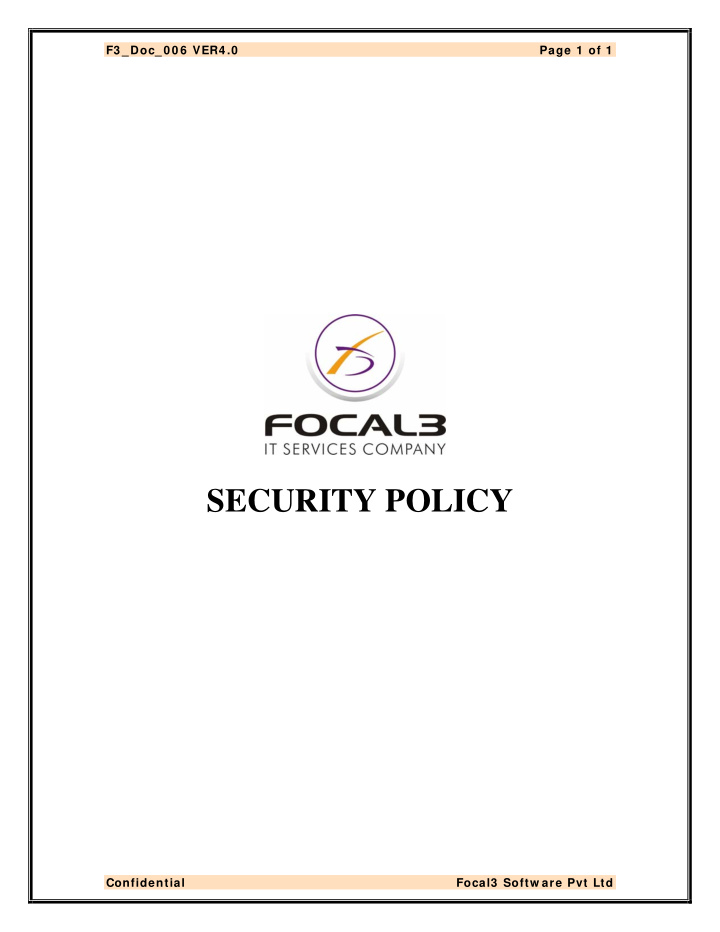 security policy