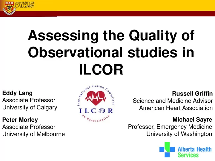 assessing the quality of