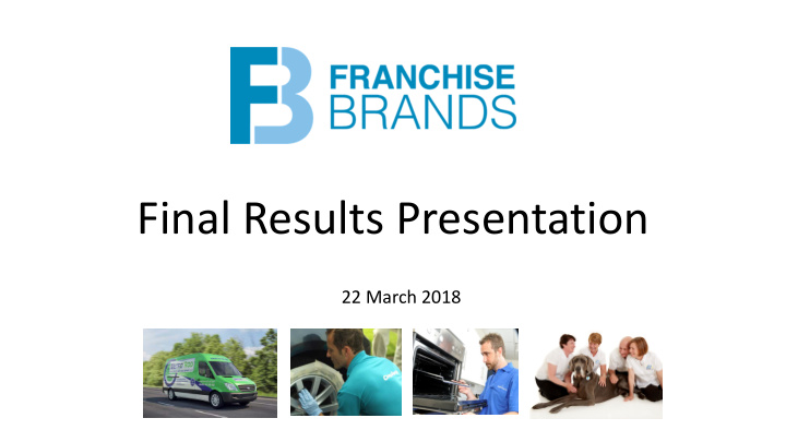 final results presentation
