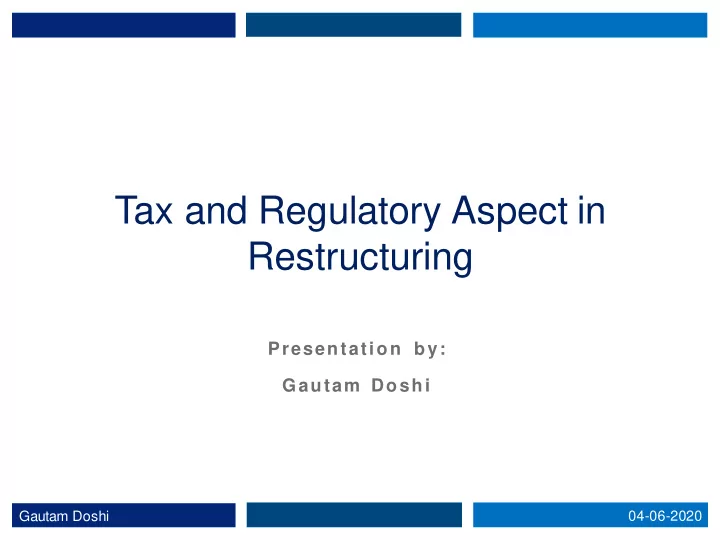 restructuring