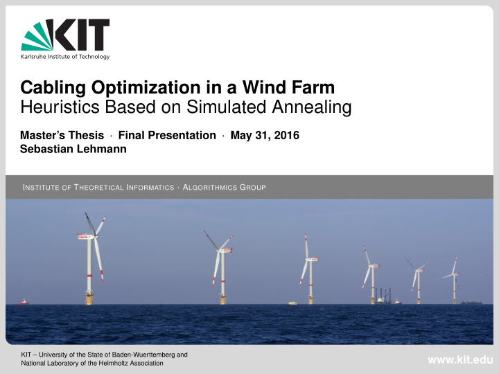 cabling optimization in a wind farm heuristics based on