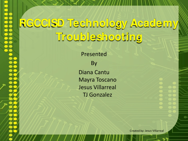 rgccisd technology academy troubleshooting