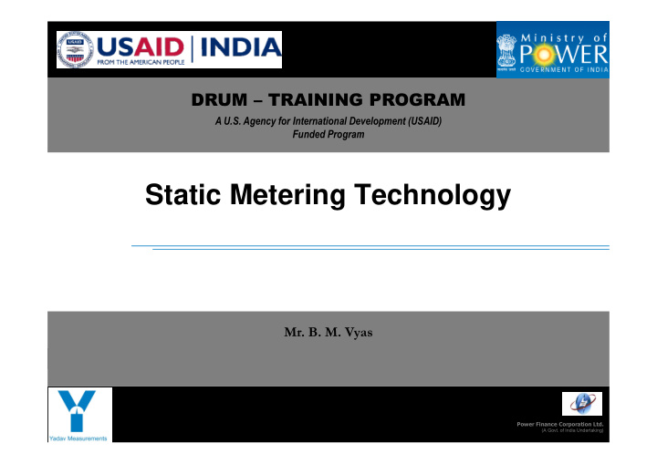 static metering technology