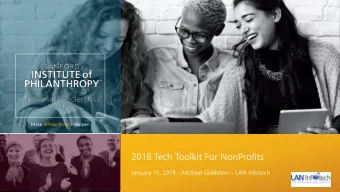 Technology Toolkit  4 Key Pillars  Security  Training  Maximize Your  Technology  Impact  Web Site