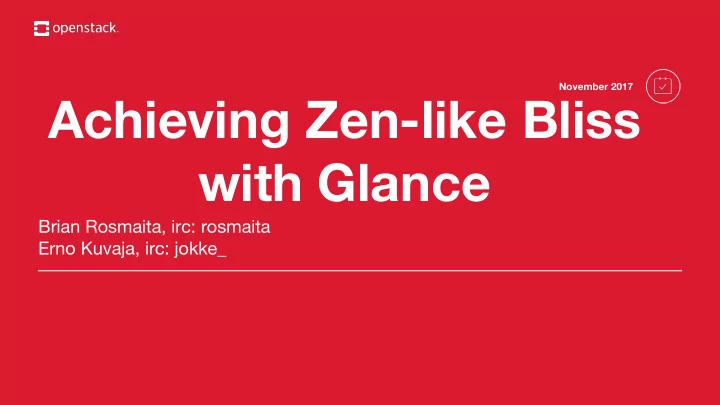 achieving zen like bliss with glance