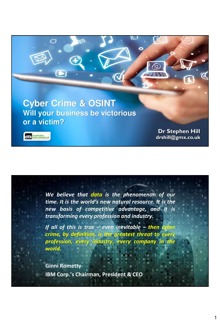 cyber crime osint