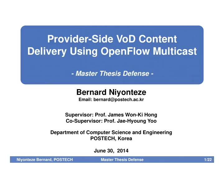 provider side vod content provider side vod content