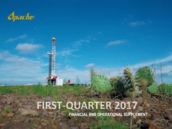 FINANCIAL AND OPERATIONAL SUPPLEMENT  NOTICE TO INVESTORS  Certain statements in this earnings