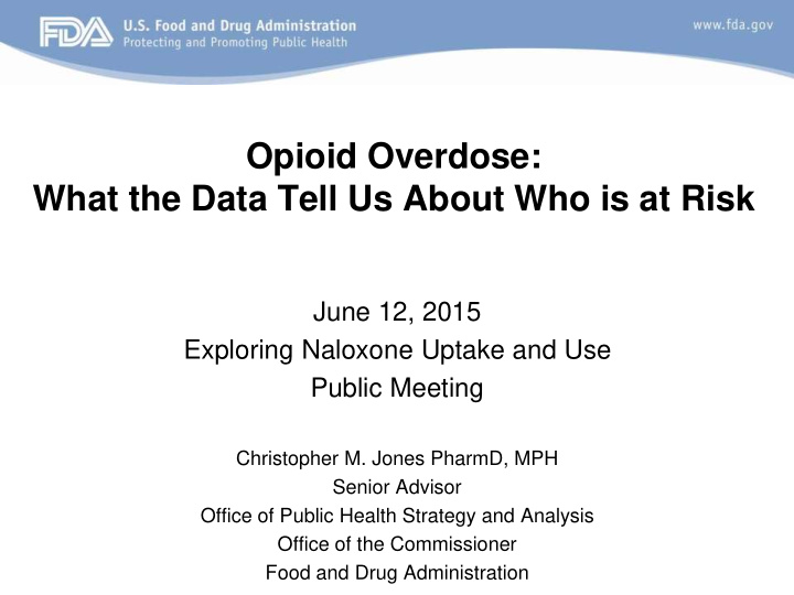 opioid overdose what the data tell us about who is at risk