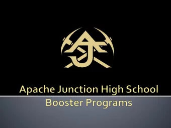 Boosters Programs  Apache Junction High Schools Boosters programs are dictated by policy KJA